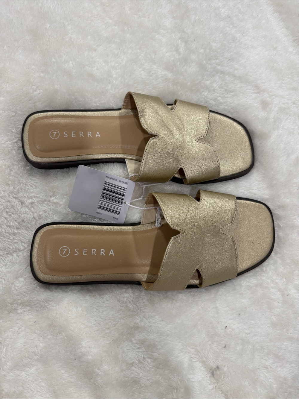 Serra Metallic Gold Slide Mules for Women